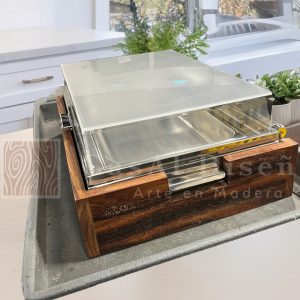 Cubierta para chafer realza la elegancia de tu bufé