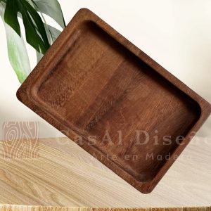 Charola de madera de parota
