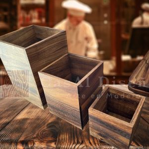 Elevaciones de madera para chef